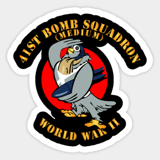 41st - 827th Bombardment Squadron - WWII Sticker